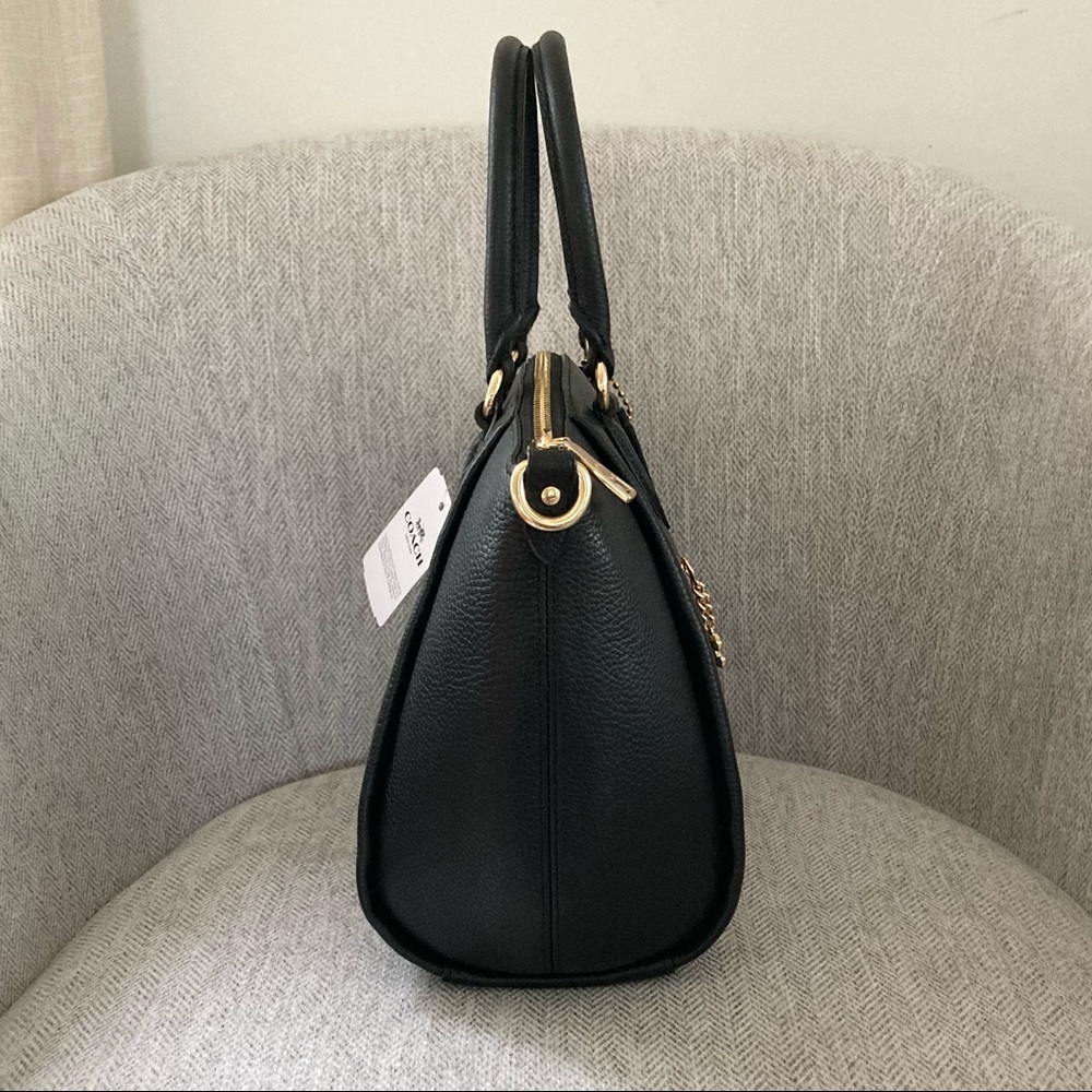Coach Elise Satchel Pebble Leather Crossbody Shoulder Bag - Picture 10 of 14
